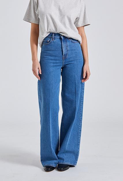Toteme Wide Leg Denim Vibrant Blue 